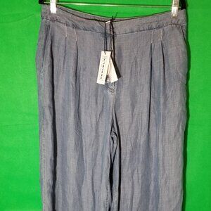 For The Republic Women Large Boho Blue Wash Wide Leg Pants Size Large